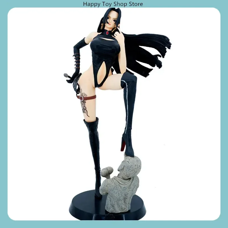 

Фигурка аниме-девушки Хэнкок в колготках, стоящая поза, One Piece - модель-статуэтка 48 см, коллекционная настольная декоративная игрушка