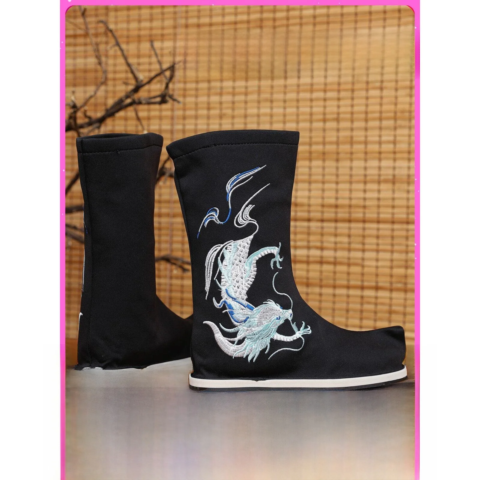 

Classical Chinese Costumes Performance Boots Men's oes Heightening Versatile COS Ming Dynas Jin Wei Curling Head Opera...