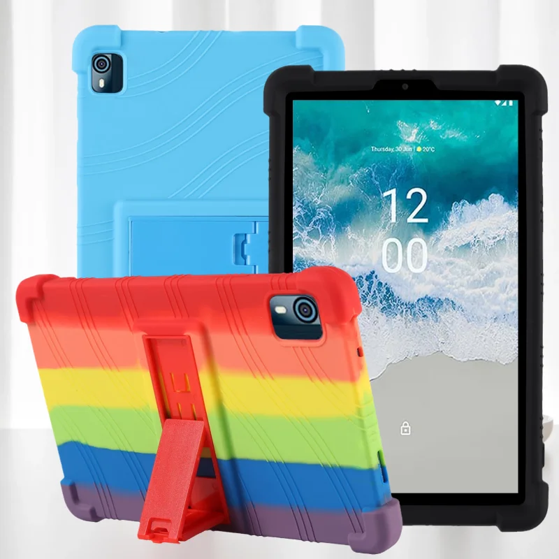 

Case for Nokia T21 T20 10.4 inch T10 8.0 inch Tablet PC Protective Kids Funda Cover Shockproof Kickstand Soft Silicone Coque