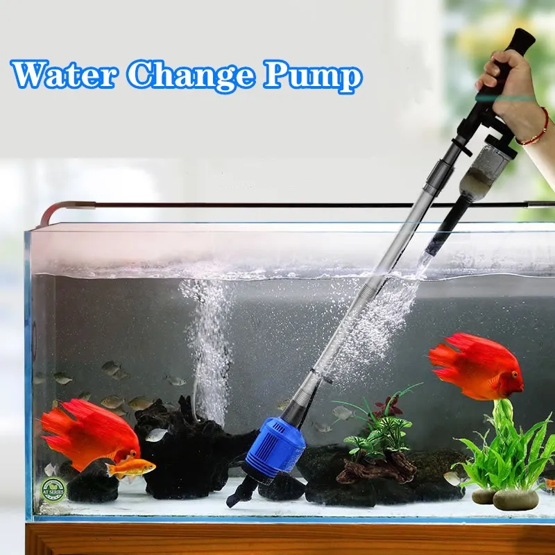 Aquarium Electric Gravel Cleaner Fish Tank Automatic Siphon Filter Water Change Pump Vacuum Gravel Cleaner Water Filter Pump