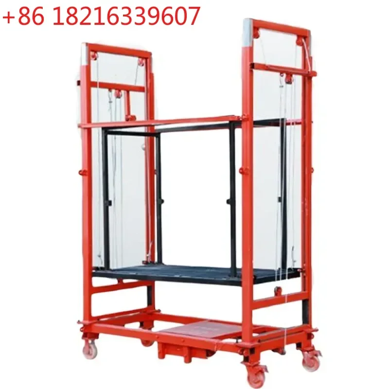 TAO Indoor outdoor portable lifting scaffolding 2-8 meters high load-bearing 600KG electric ladder decoration mobile customizabl