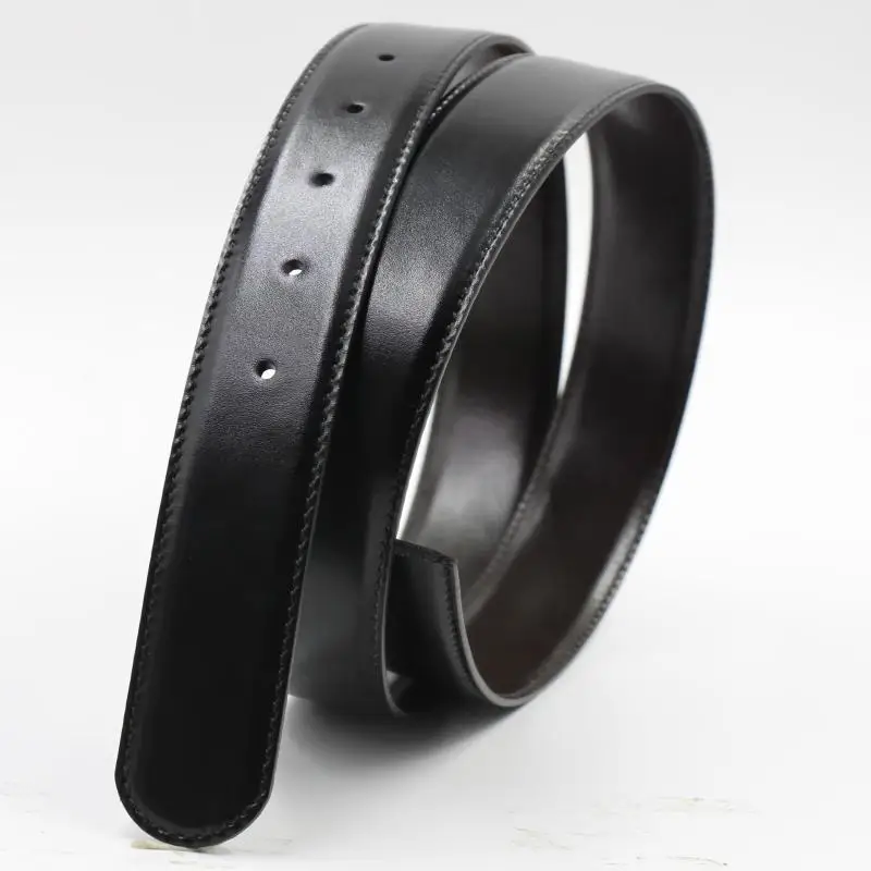 genuine-double-sided-top-layer-cowhide-belt-men's-no-buckle-punched-hole-waist-belt-stainless-steel-buckle-30-34cm