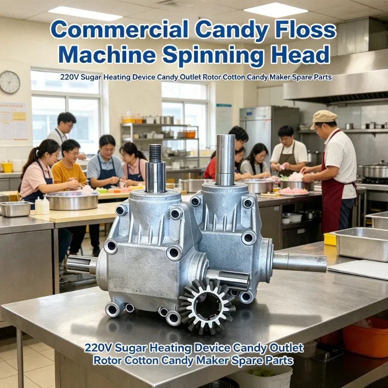 Commercial Candy Floss Machine Spinning Head 220V Sugar Heating Device Candy Outlet Rotor Cotton Candy Maker Spare Parts