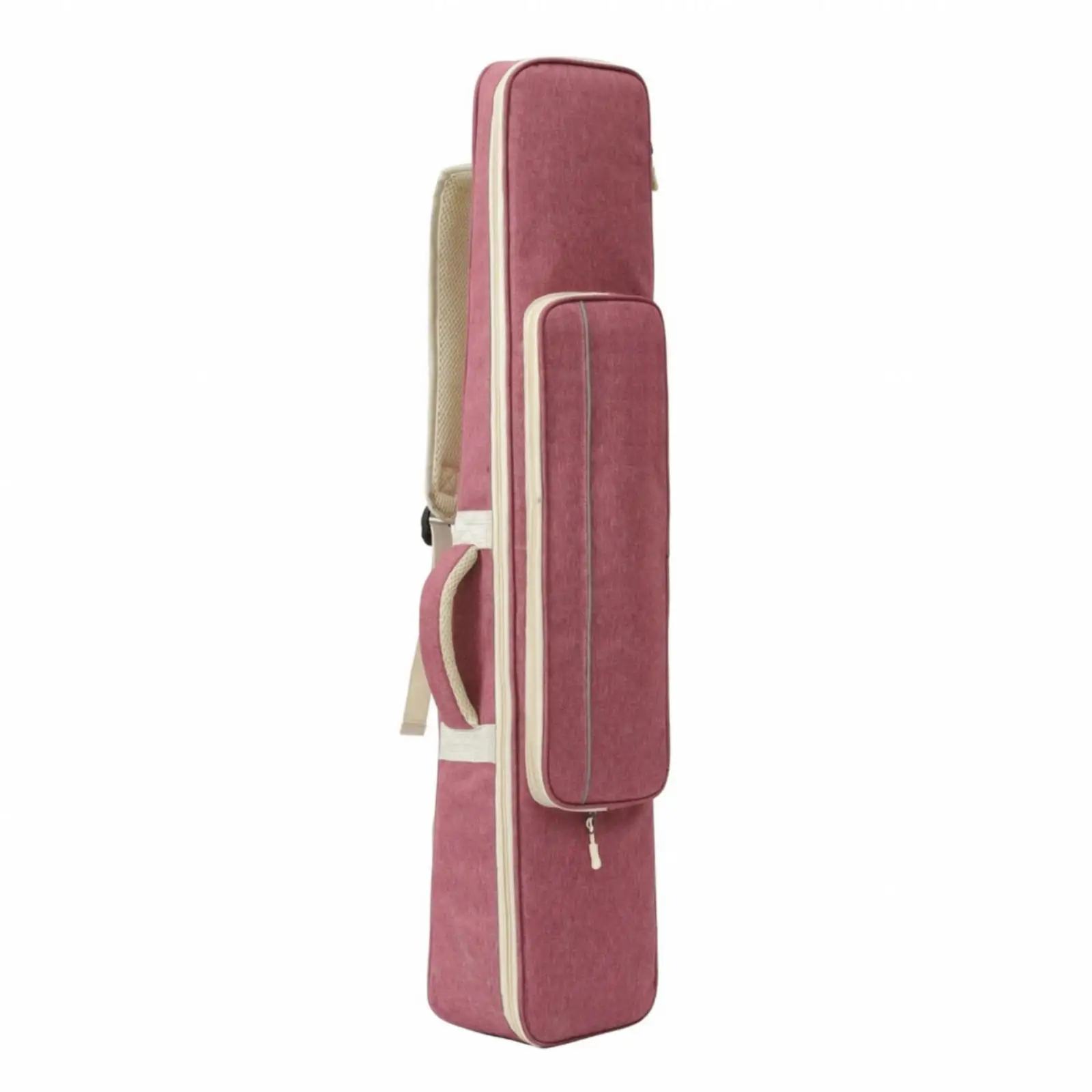 Erhu Storage Case Full Length Zipper Pocket Adjustable Straps for Music Lovers Lessons and Travel Use