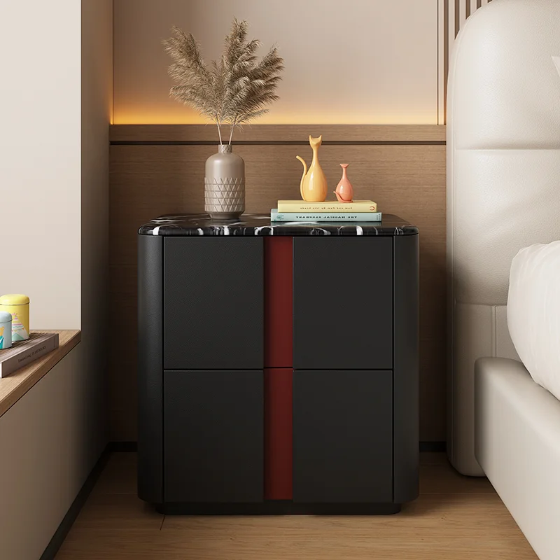 

small apartment beside table minimalist modern morocco high-end nightstand bedroom storage tavolino da letto organizer Furniture