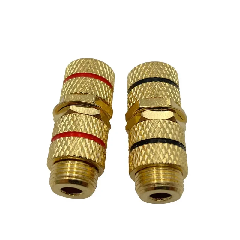 4Pcs 4mm Banana Plug Female To Female Extension Socket P790 Speaker Audio Cable Docking Plug