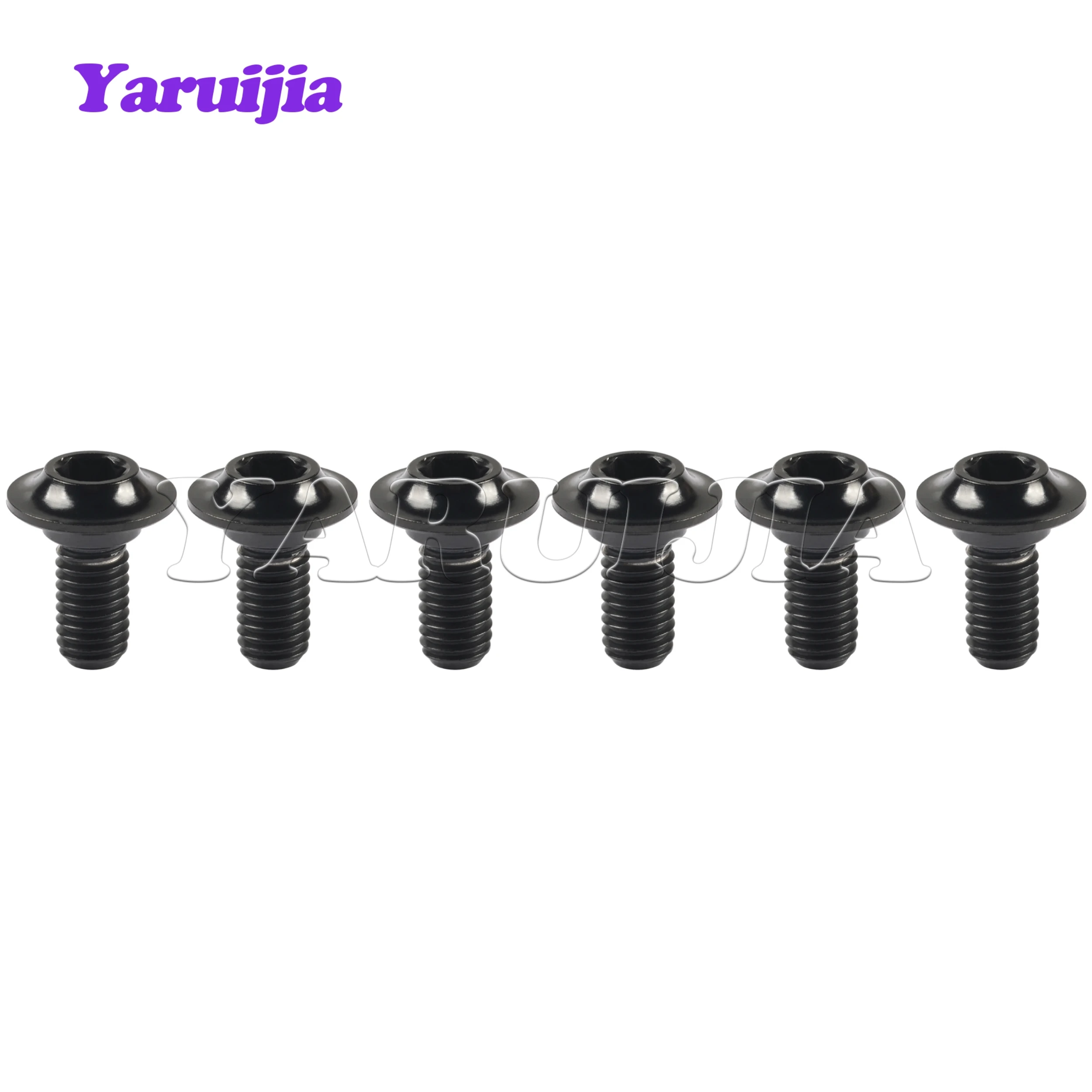 Yaruijia-tornillos de titanio Gr5, juego de M5 para bicicleta de carretera, zapatas de freno, abrazadera, almohadilla, 6 piezas