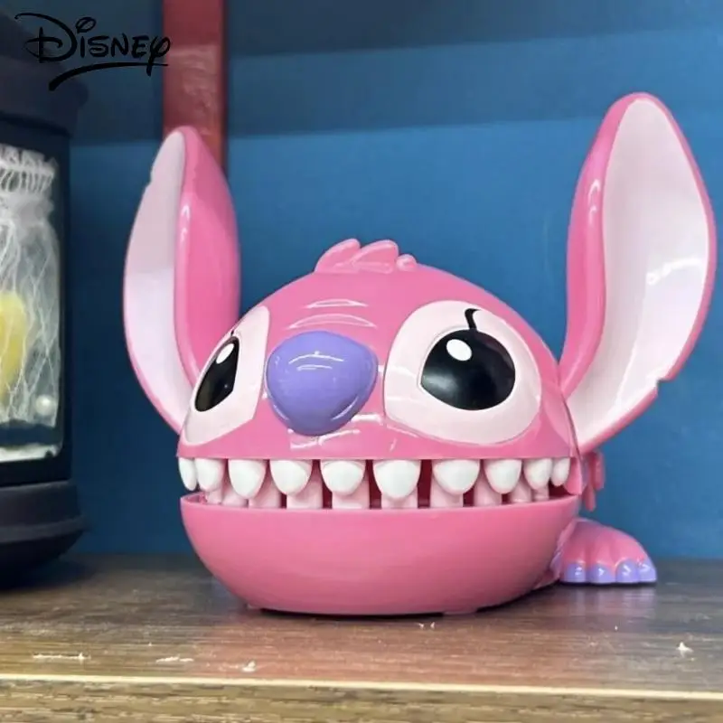 2024 New Kawaii Disney Anime Large Model Finger Biting Toy Cute Stitch Cartoon Parody Creative Toys Birthday Present Girls Gifts