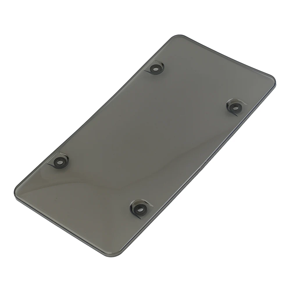 2 Pcs Car License Plate Tinted Tag Shield Cover Plastic Clear Protector ABS License Plate Cover FOR US Vehicles