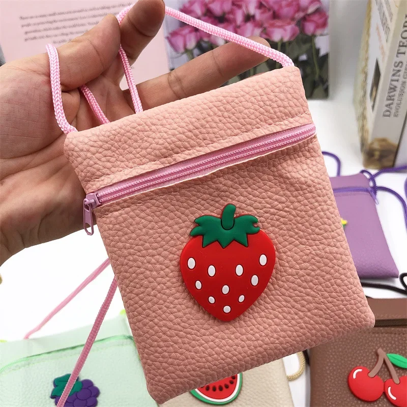 2023 borsa carina borsa a tracolla a corda lunga borsa a tracolla per monete per bambini piccolo regalo borse Kawaii borsa a tracolla per frutta Mini borse a tracolla