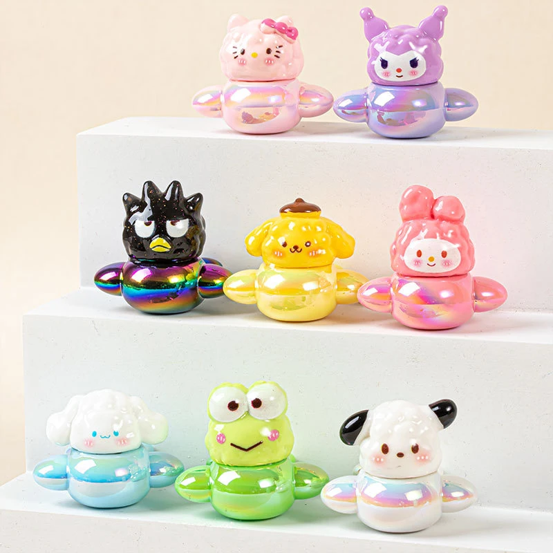 1 ชุดมินิเครื่องบิน Sanrio เครื่องประดับ Hello Kitty Kuromi Melody Cinnamoroll Figurine Desktop Decor Surprise กระเป๋าอุปกรณ์เสริม