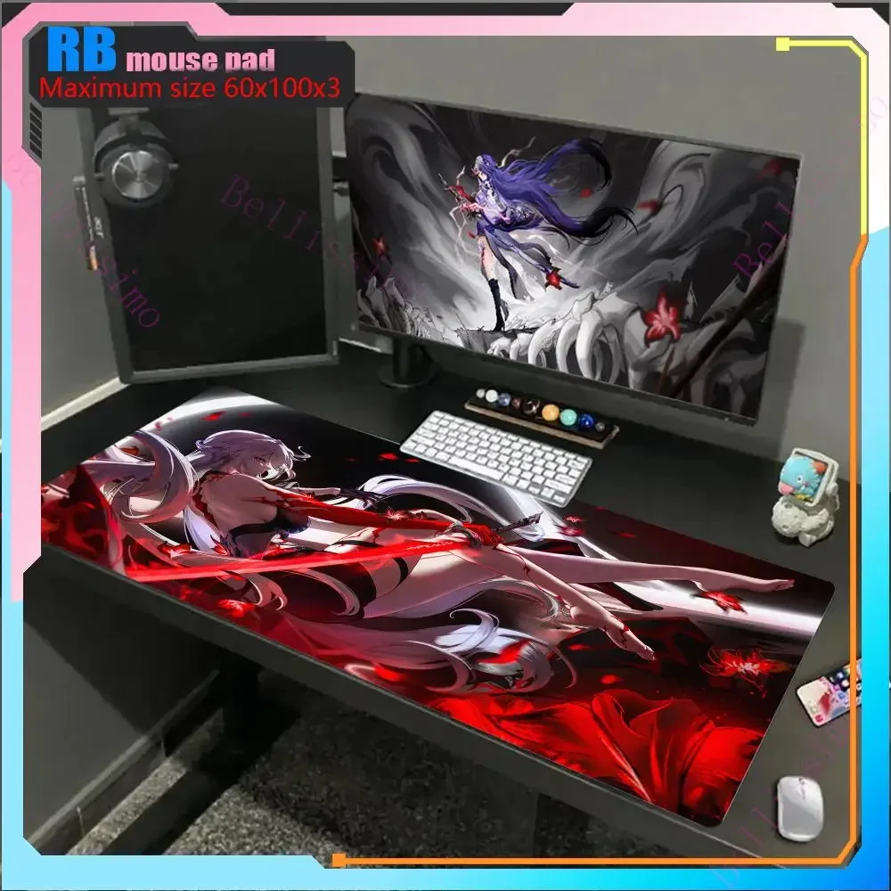 High Definition Honkai Star Rail Acheron Mauspad HD-Druck Game Pad 60x120 wasserdichtes Tisch pad tragbare geeignete Mauspad