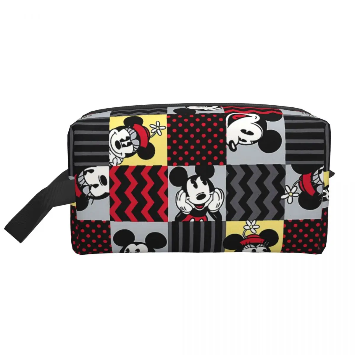 

Custom Fashion Mickey Mouse Cartoon Collage Travel Toiletry Bag Women Cosmetic Makeup Organizer Beauty Storage Dopp Kit