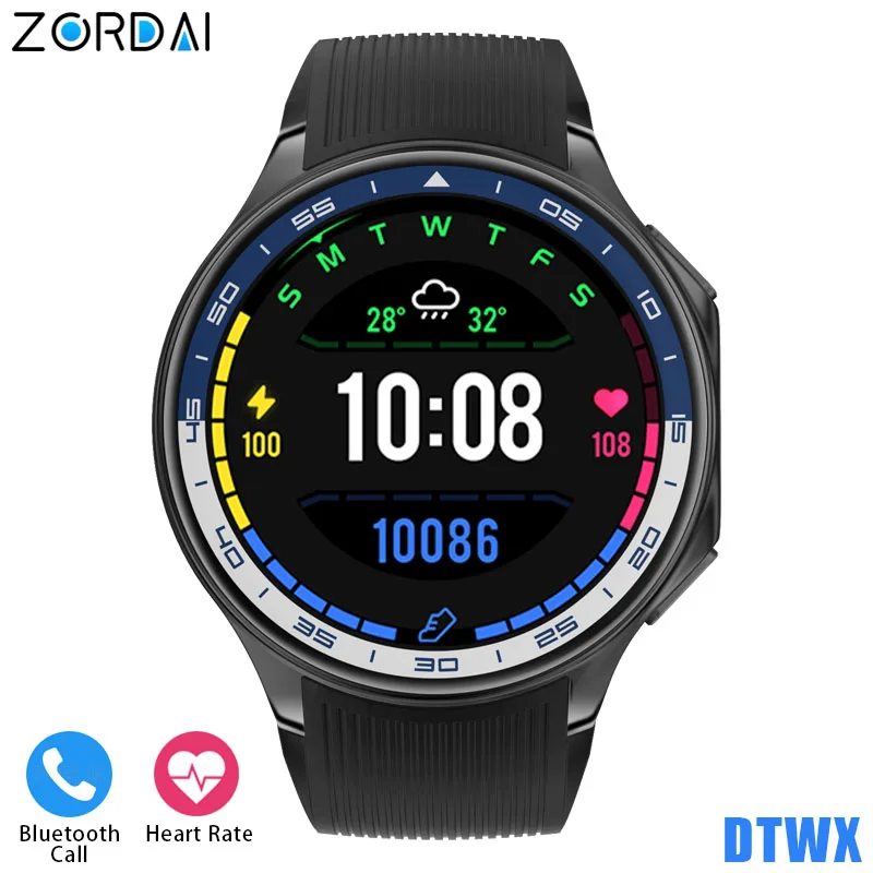 

Zordai DTWX Smart Watch Men Women Smartwatch For iPhone Samsung Galaxy HUAWEI Amoled Screen Bluetooth Call Heart Rate Weather