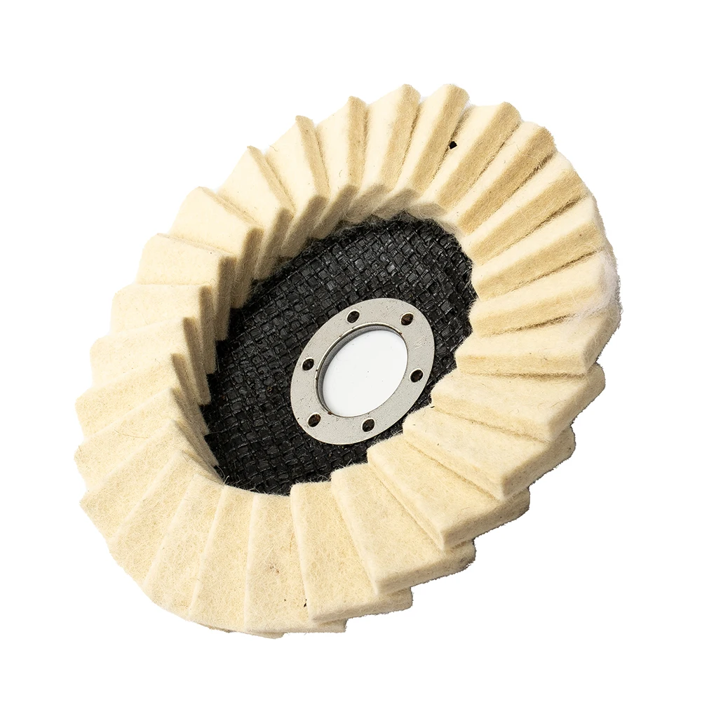 1 шт., 125 мм, 5 дюймов, лепестковый фетровый диск, полировальная угловая шлифовальная машина, полировальное колесо для полировки металла, шлифовальные аксессуары для электроинструментов