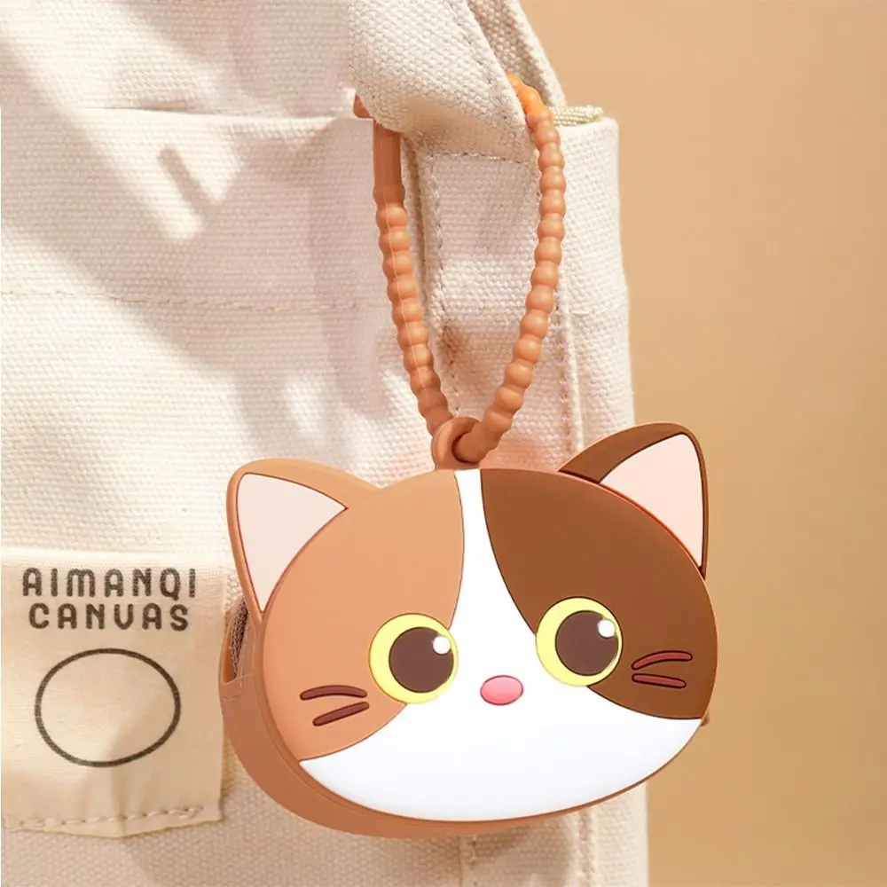 Cute Solid Color Cartoon Silicone Coin Purse INS Mini Cute Cat Wallet Earphone Storage Bag Data Cable Storage Bag Gift