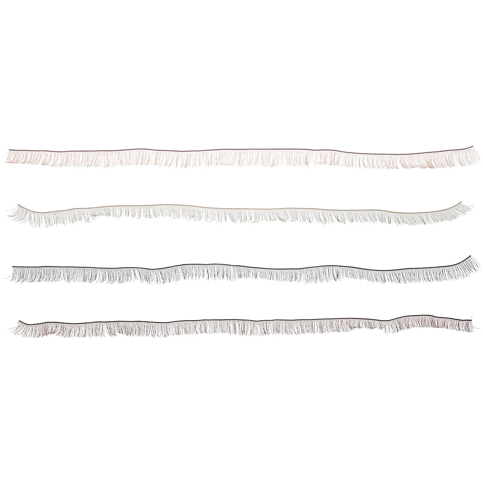 4 Uds pestañas postizas varios colores aspecto Natural realista manualidades Diy pestañas postizas para accesorios decorativos