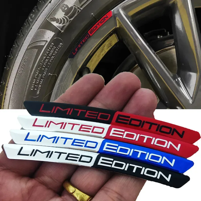 

Set Limited Edition Car Wheel Hub Stickers trim Aluminum truck Decorative Decals Motorcycle Bicycle Badges decoration