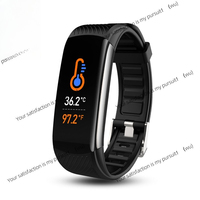 C6T body temperature bracelet, blood pressure, heart rate, blood oxygen, sleep, exercise step counting, health monitoring, smart