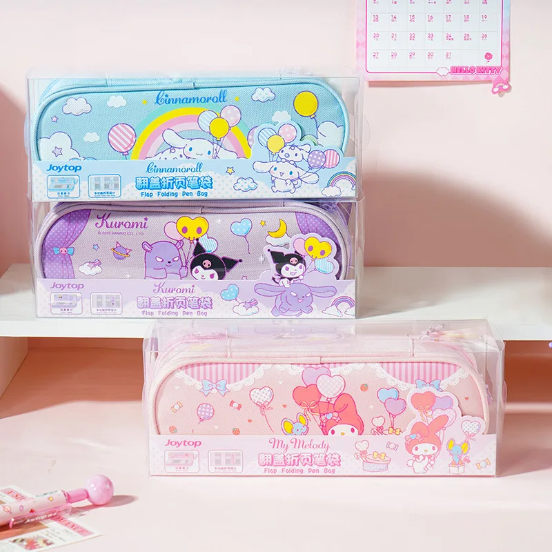 

Double Layer Sanrio Melody Pencil Case Cinnamoroll Large Capacity School Supplies Stationery Box for Students