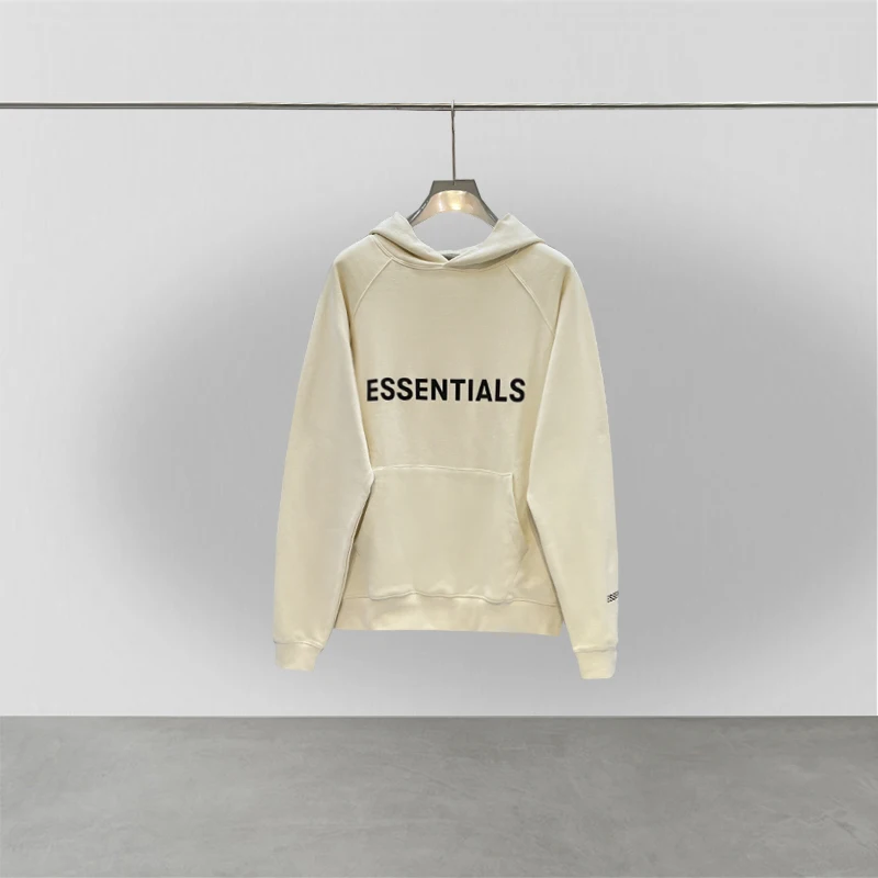 Essential Hoodie Printed Lettering Logo Sweatshirt High Quality Hip Hop Loose Unisex Oversized Fashion Brand Pullover