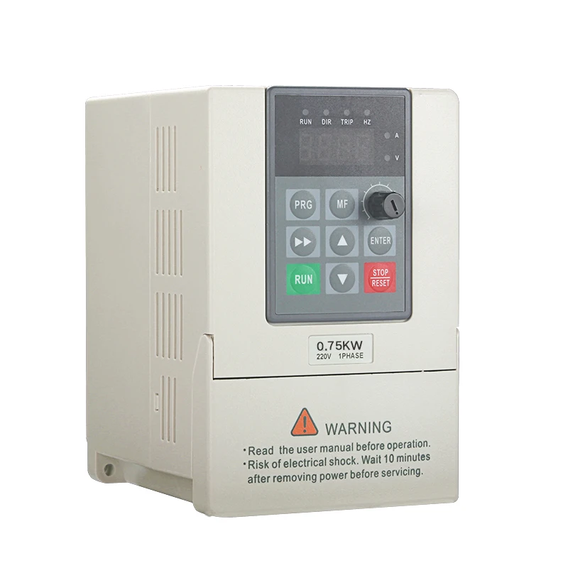 

Mini 220V Voltage 3 Phase Frequency Inverter Portable Vfd Drives Prices AC Drive Motor 0.4kW/0.75kW/1.5kW Solar Powered