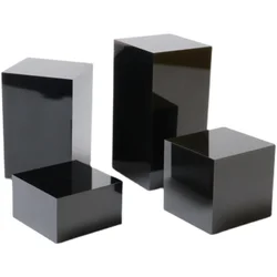 Acrylic Display Riser Cube Display Stand Shelf for Comestic Food Collectibles Jewelry Figures Show Acrylic Photo Props Blocks