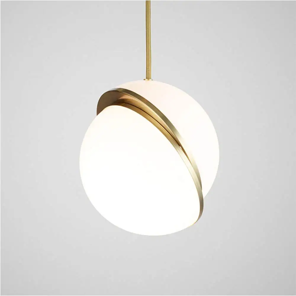 

Round Ball Pendant Lamp Bedroom Lamp Luxury Pendant Light White Home Interior Decoration for Living Dining Room Staircase Hall