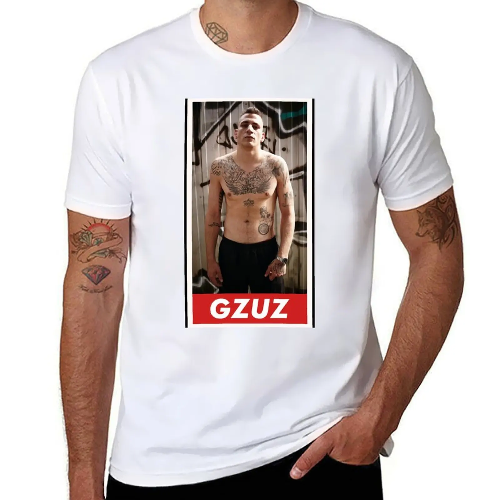 

GZUZ T-Shirt cotton tshirt 100% graphic t shirts for man T-Shirt
