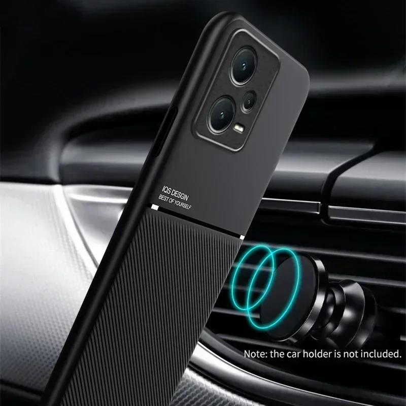 Para Xiaomi Redmi Note 12 5G funda de cuero con soporte magnético para coche funda de teléfono para Redmi Note 12 Pro + Plus Note12 Pro contraportada