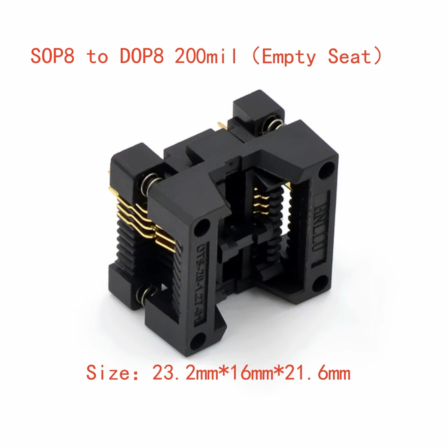 Programmieradapter für IC-Konvertierung und Test, SOP8/14/16/18/20/24/28 auf DIP 150/200/208/300 Mil breit/schmal. – Detail 2