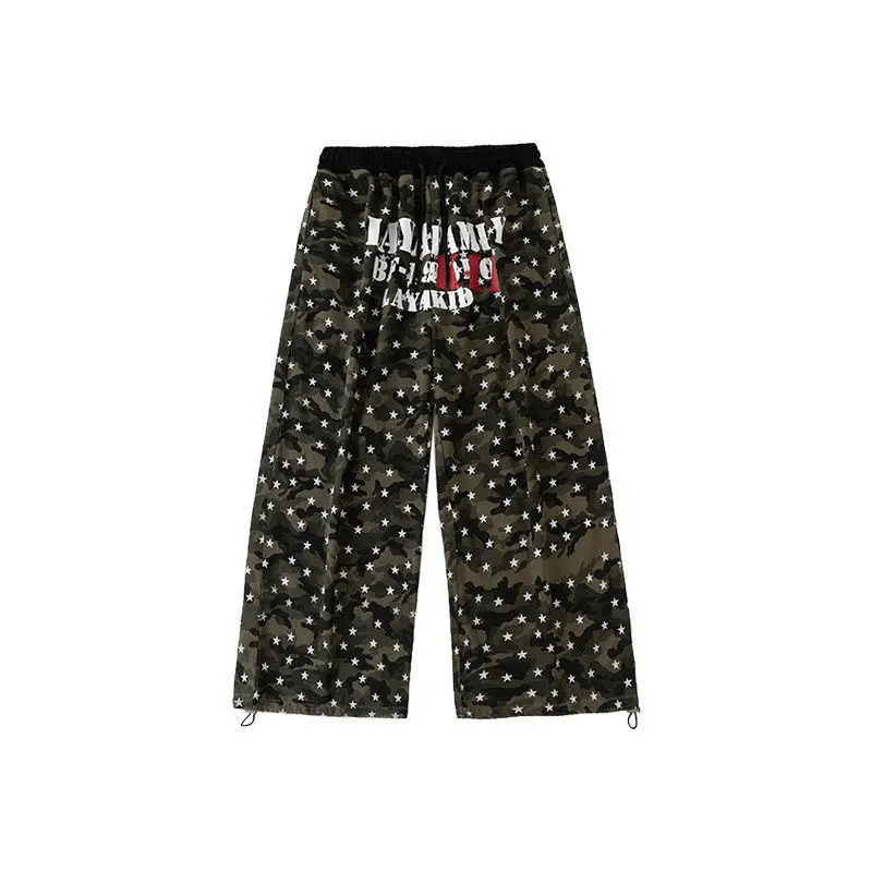 K-pop Crop Tank Top Camouflage Joggers Pants Hip Hop Costumes Girls Streetwear Children Jazz Girl Group Dance Clothes Sets