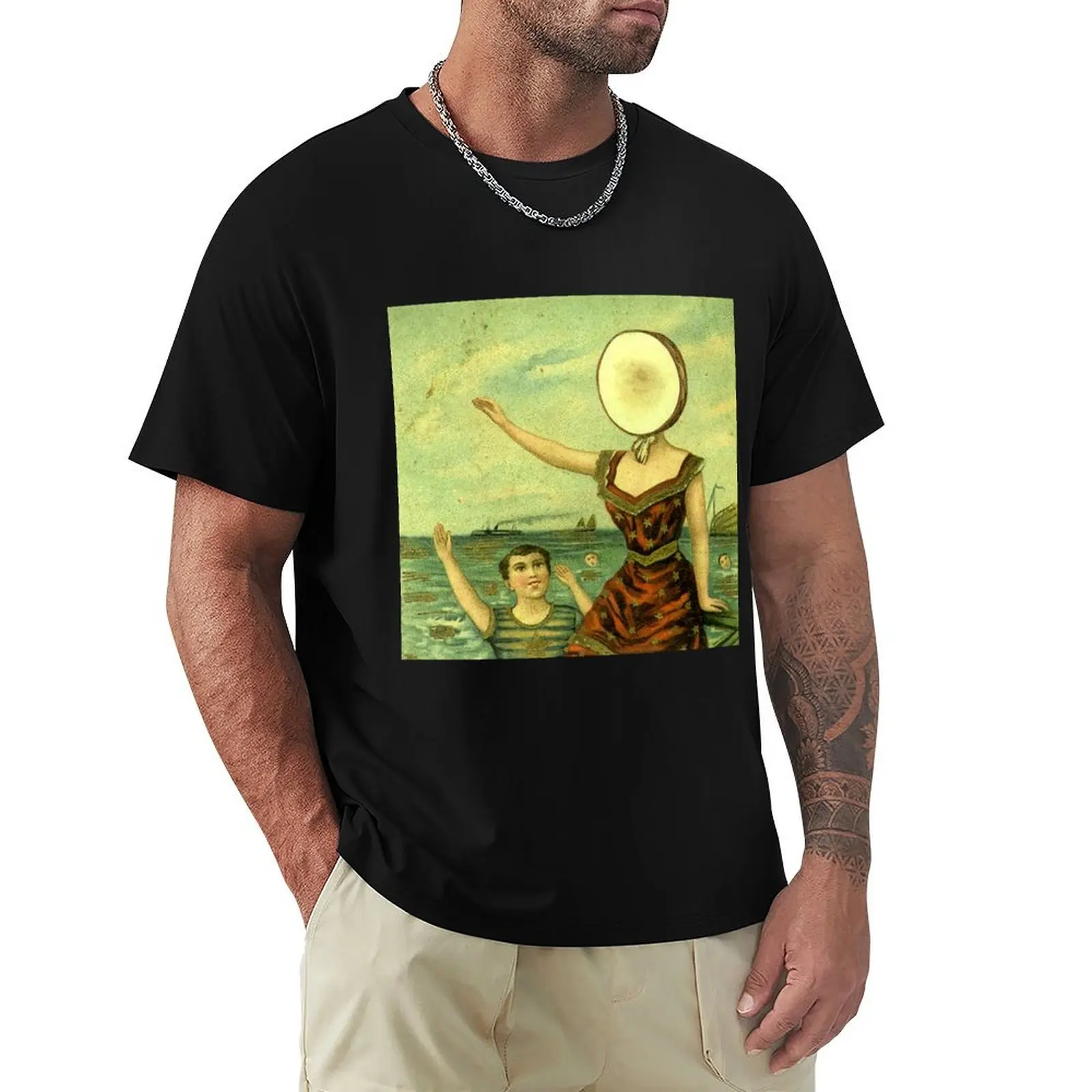 In the Aeroplane Over The Sea shirt T-Shirt Comfortable Daily Wear Tee