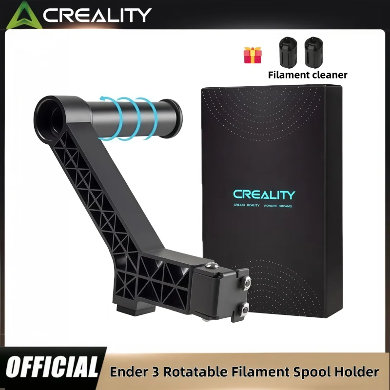 

Оригинальный вращающийся держатель катушки с нитью Creality, обновленный встроенный кронштейн подшипника для Ender 3/Ender 3 V2/Ender 3 Pro/CR-10 ﻿