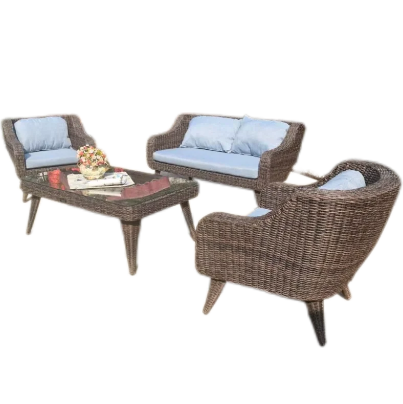 Outdoor Furniture Wicker PE Rattan Sets Garden Leisure Lounge Sofa Chair Set