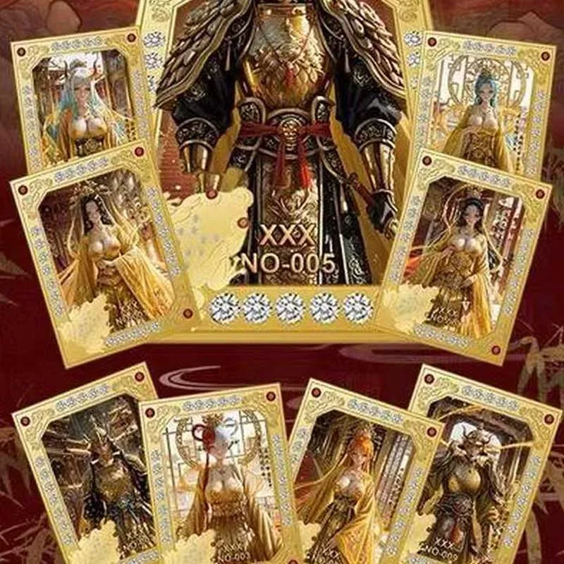 Anime Een Stuk Groothandel Collectie Kaarten Booster Box Qingcheng Wenchuang Metalen Boor Kaart Speelkaarten Bordspellen Kid Gift