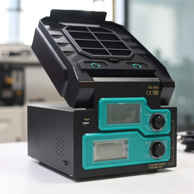 

6 in 1 Soldering Station SS-988H 250W 160-480°C LCD Display Desoldering Gun Smoke Absorber Cleaner