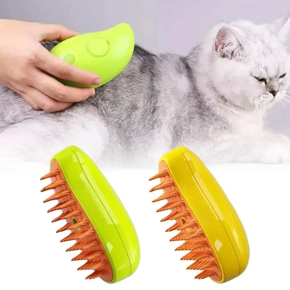 Cat Dog Steamy Brush Steam Comb USB Electric Sprayer for Massage Pet Grooming tool Shedding 3 in 1 Electric Sprays Massage Combs