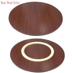 HQ WL01 Solid Wood 50-200CM Round Rotating Tray Dining Turntable Swivel Table Top with Smooth Plastic Lazy Susan