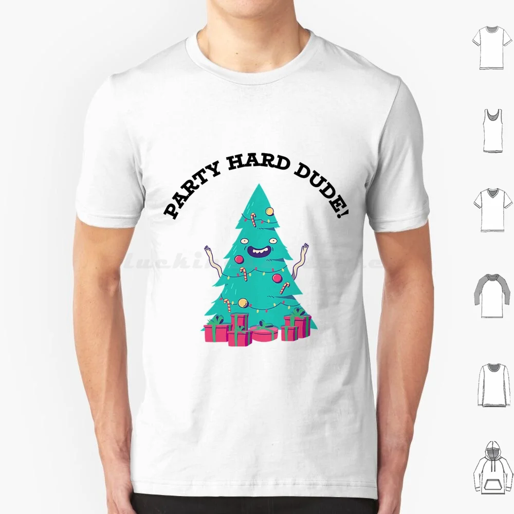 Party Hard Dude T Shirt Big Size 100% Cotton Christmas Christmas Decorations Christmas Is Coming Christmas Time Family Han Solo