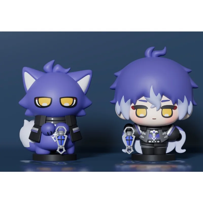 

Game Genshin Impact Flins Cute Stand Figure PVC Cartoon Desktop Ornament Model Anime Cosplay Props Collection Fans Gifts