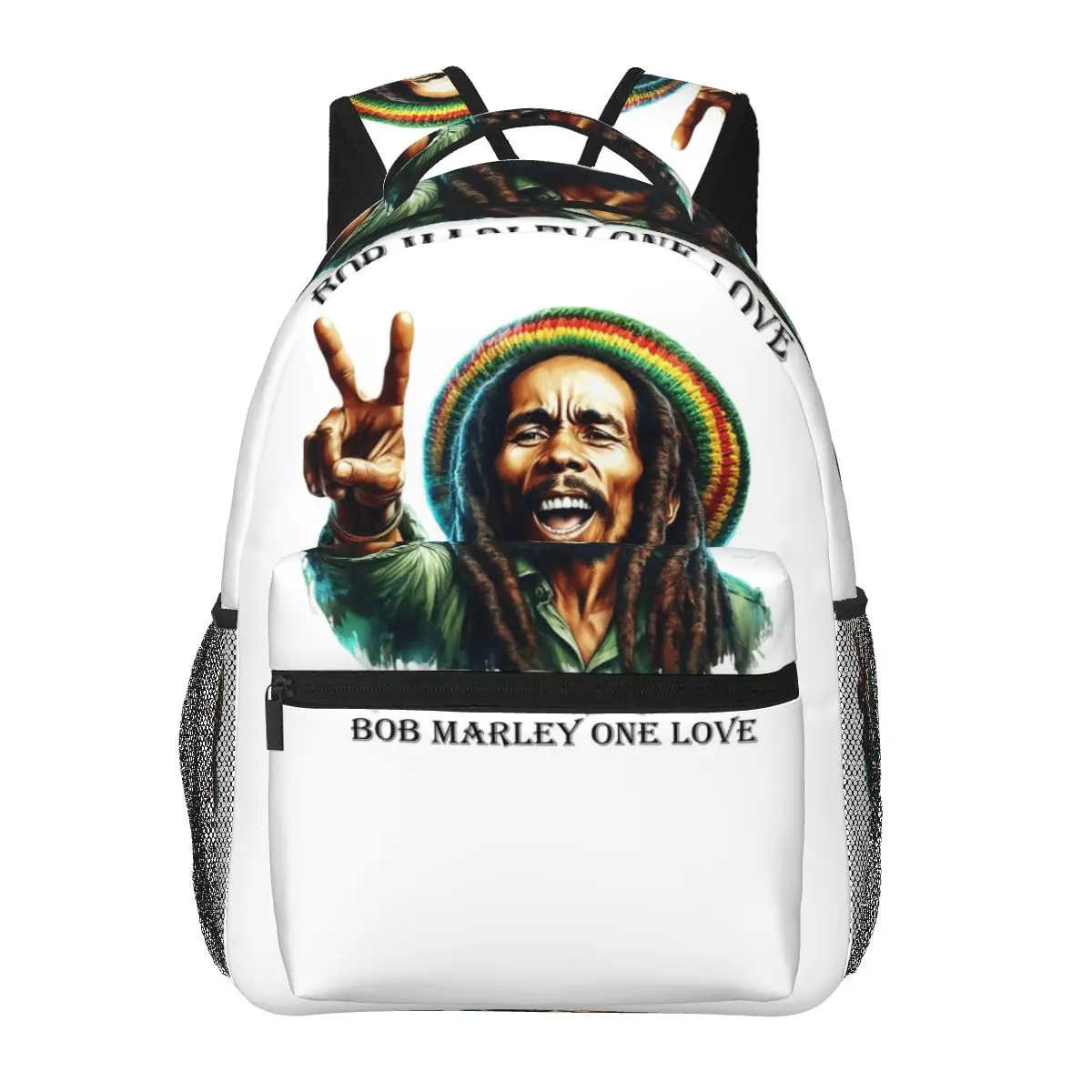 Jamaica Reggae Rock Bob Marley Backpacks Boys Girls Bookbag Students School Bags Laptop Rucksack Shoulder Bag Large Capacity