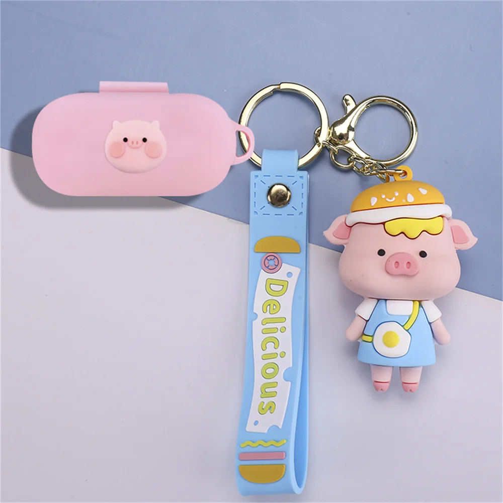 ที่ครอบหูฟังตัวการ์ตูนน่ารักแบบอะนิเมะ lotso นุ่มสำหรับ Huawei freebudes SE หูฟังไร้สายหูฟังเคสพร้อมพวงกุญแจตุ๊กตา