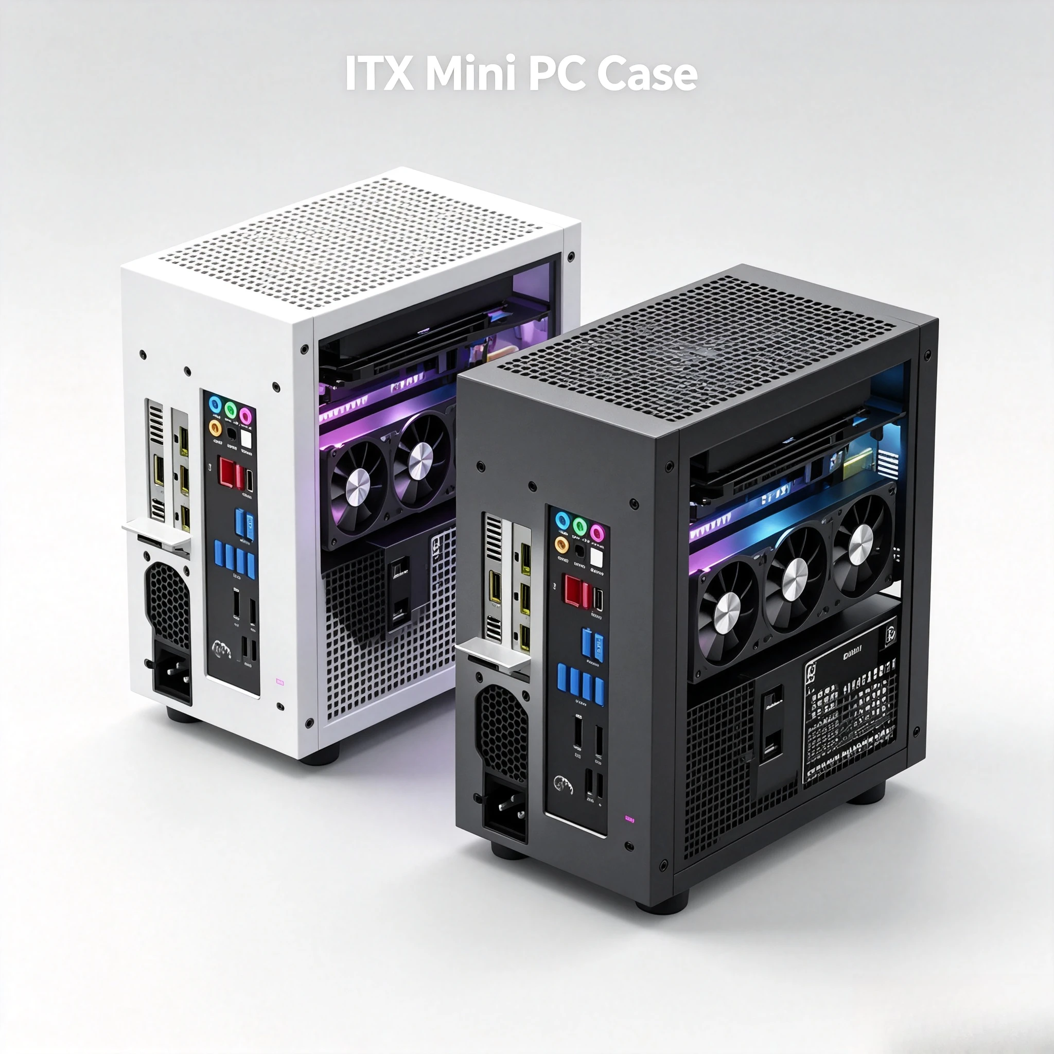 M21/M31 Mini ITX Chassis, Support 120mm AIO Water Cooling, Low‑Profile GPU, 1U Flex Power Supply Compact PC Case