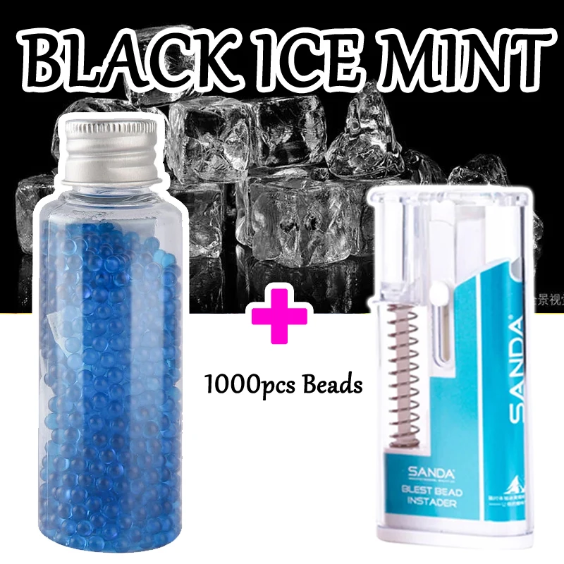 New SANDA DIY Handy Pusher Box 1000PCS Mix Fruit flavor Cigarette Explosion Beads Black Ice mint taste Capsules Smoking Gadgets