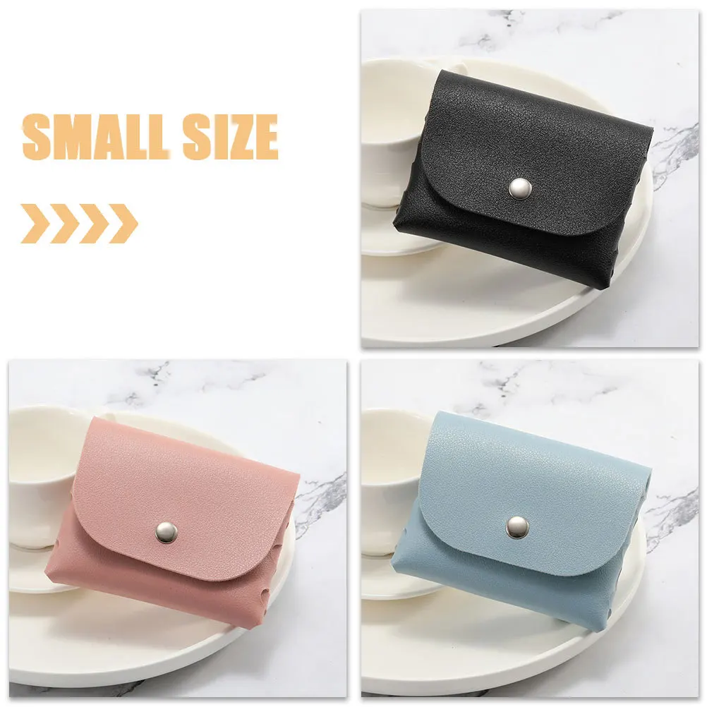 

3Pcs Small Foldable Glasses Case Durable PVC Material Automatic Closing Design Travel Eyewear Protector Eye Glasses Case