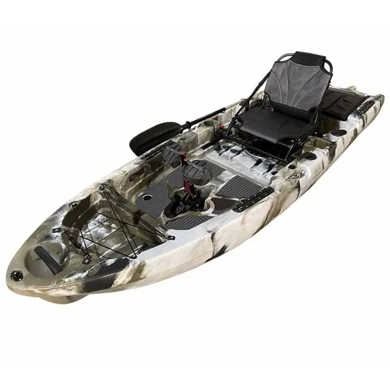 

Portable and Detachable Style of Flipper Pedal Kayak Fishing with Stable Deck