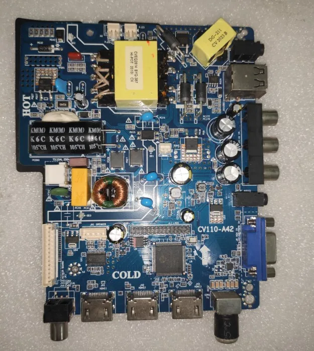 Freies verschiffen! CV110-A42 Drei in einem TV motherboard mit fernbedienung kompatibel mit verschiedenen led-bildschirme