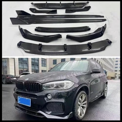 For BMW X5 F15 2014 2015 2016 2017 2018 Carbon Fiber Front Bumper Lip Rear Diffuser Body Side Skirt Kit Top Spoiler Modification