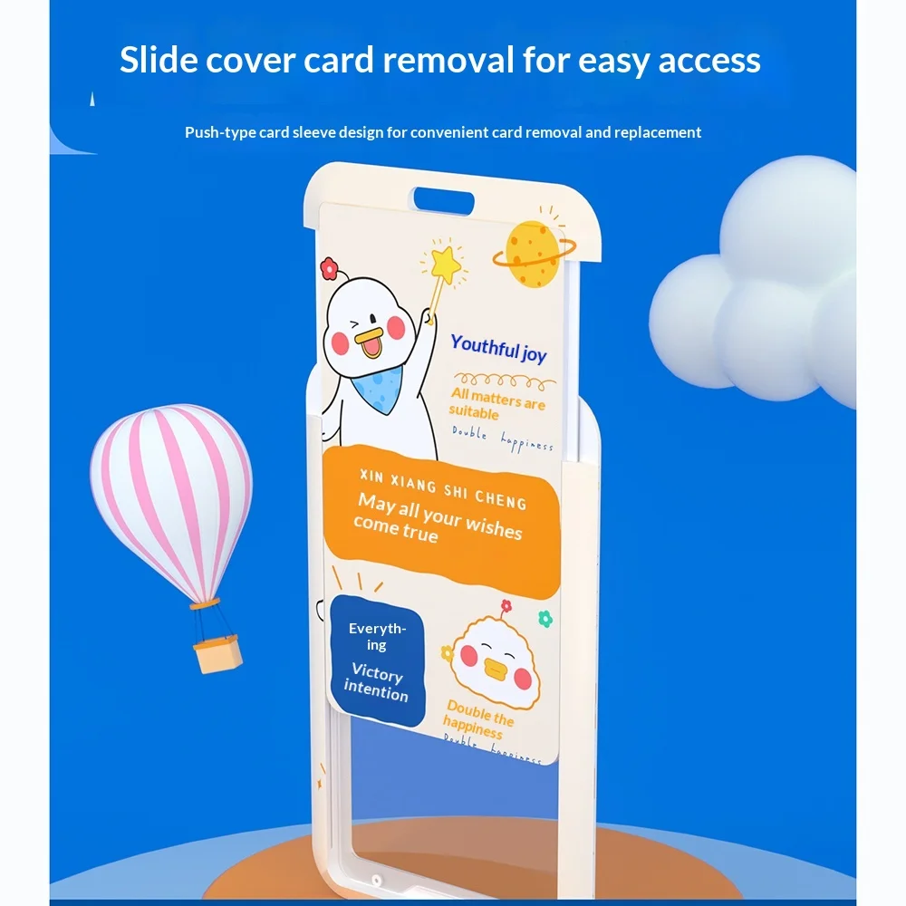 حامل بطاقة كابيبارا اللطيف معرف المدرسة/الناقل حامي بطاقة الحرم الجامعي المتين للطلاب الصغار حافظة بطاقات البيك اب لرياض الأطفال